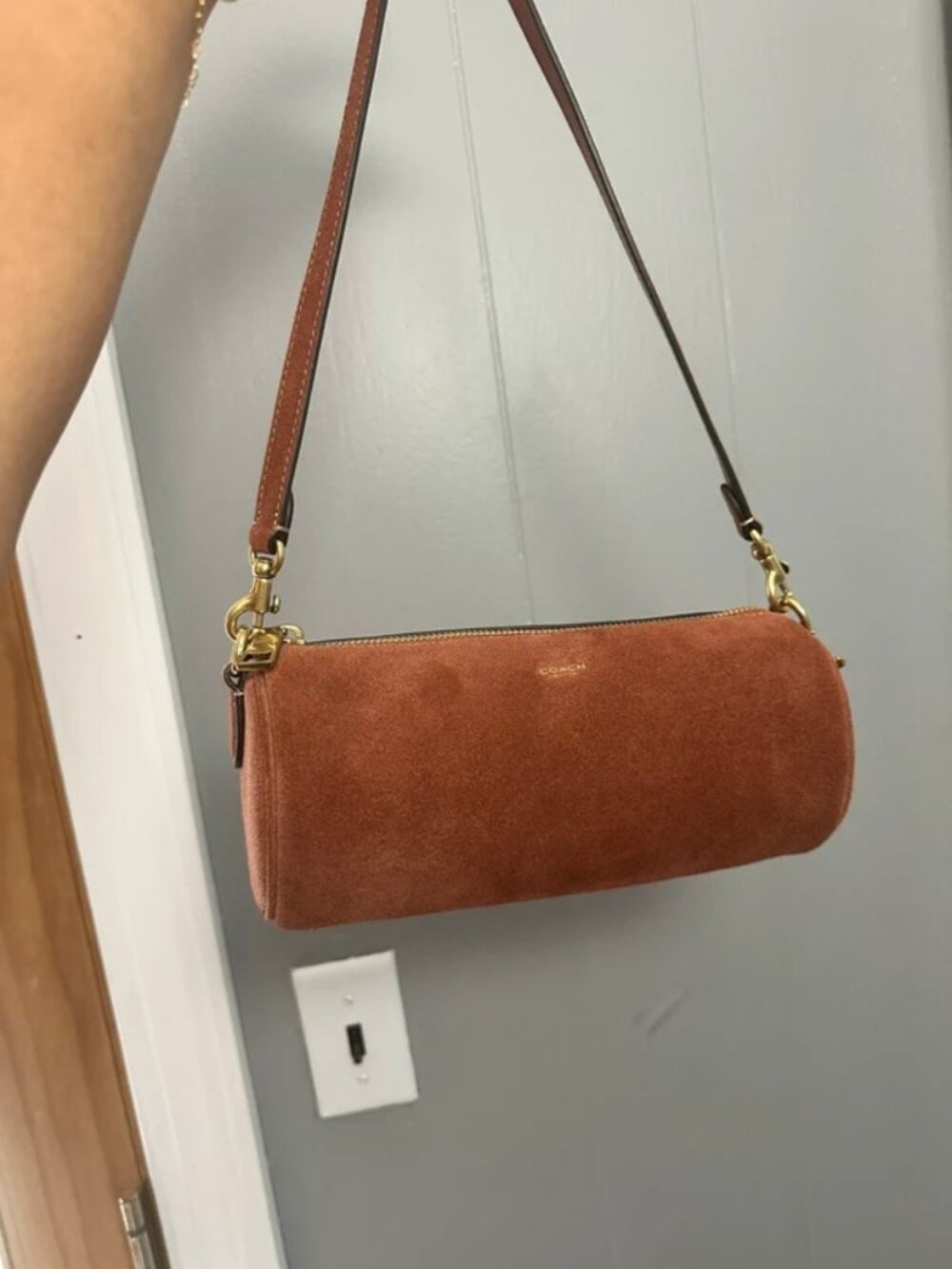 Coach Barrel Bag - NWT/Wrapped - Clay/Brass